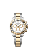 Rolex Two-Tone (YG/SS) Daytona - 40mm - White, golden counter rings