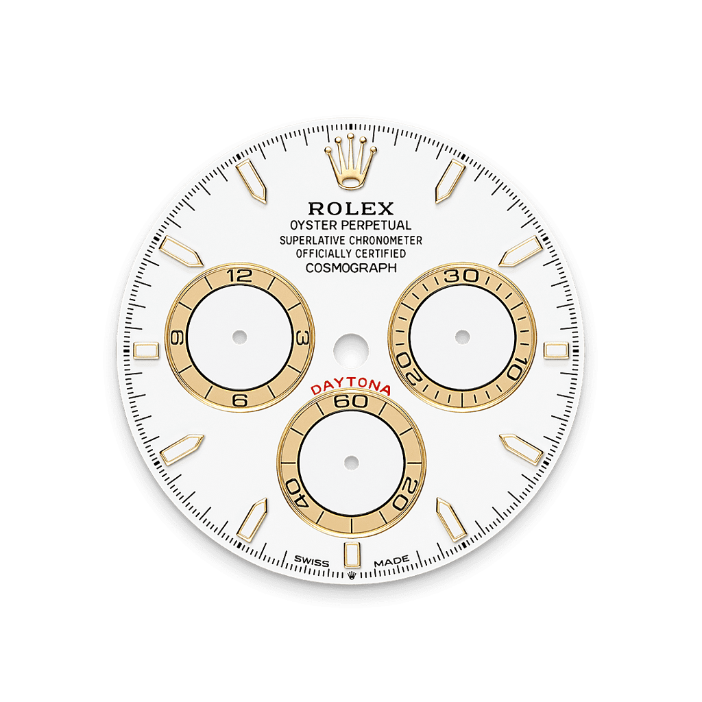 Rolex Two-Tone (YG/SS) Daytona - 40mm - White, golden counter rings