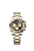 Rolex Two-Tone (YG/SS) Daytona - 40mm - Bright black and golden Diamond Dial