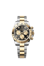 Rolex Two-Tone (YG/SS) Daytona - 40mm - Bright black and golden Diamond Dial