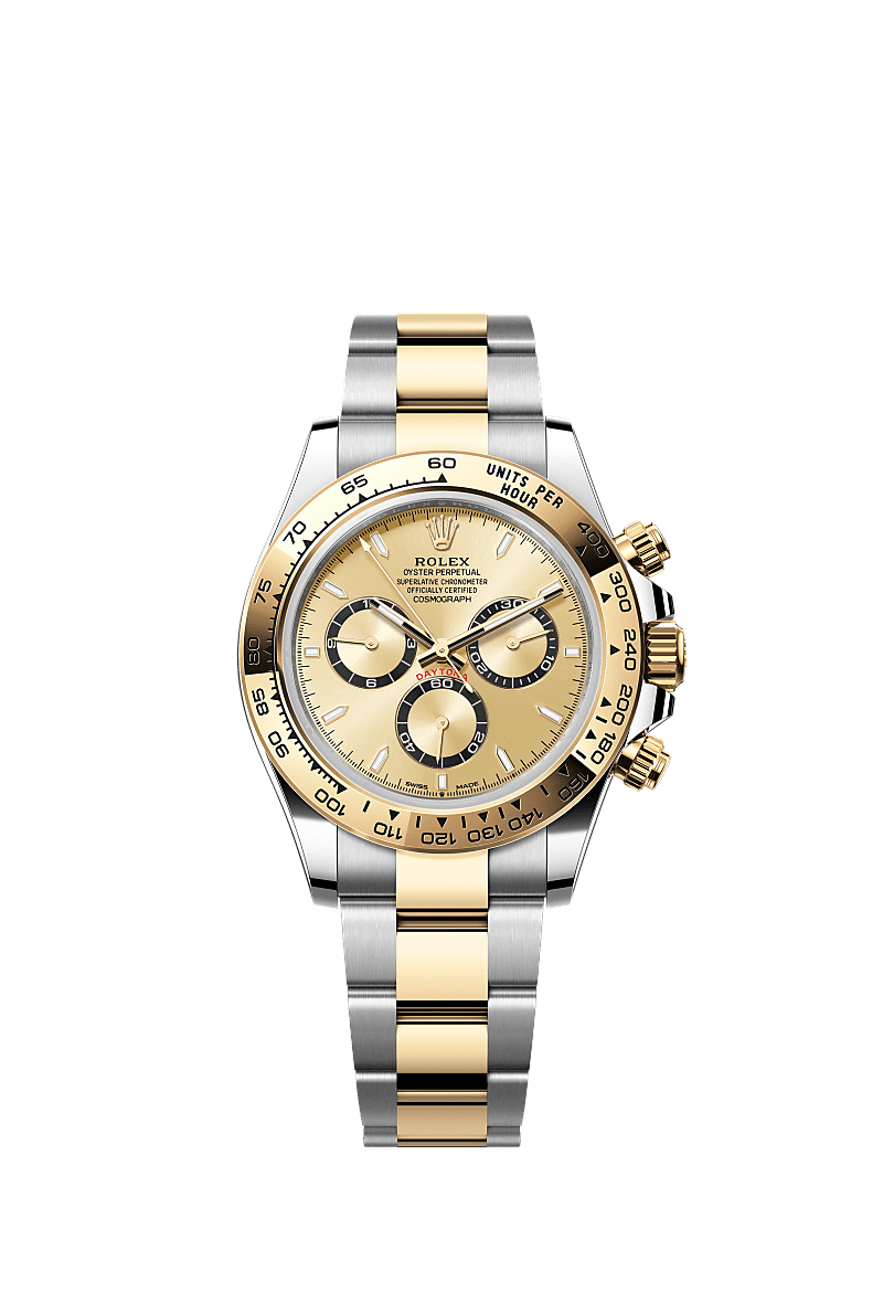 Rolex Two-Tone (YG/SS) Daytona - 40mm - Golden, black counter rings