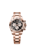 Rolex Rose Gold Daytona - 40mm - Bright black and Sundust - Oyster