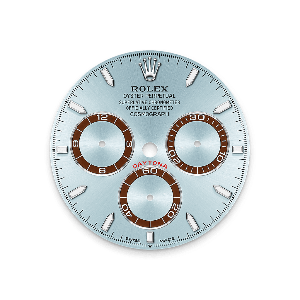 Rolex Platinum Daytona - 40mm - Ice blue, chestnut brown counter rings