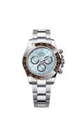 Rolex Platinum Daytona - 40mm - Ice blue, chestnut brown counter rings Diamond Dial