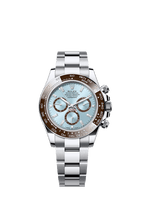Rolex Platinum Daytona - 40mm - Ice blue, chestnut brown counter rings Diamond Dial