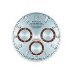 Rolex Platinum Daytona - 40mm - Ice blue, chestnut brown counter rings Diamond Dial