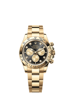 Rolex Yellow Gold Daytona - 40mm - Bright black and golden Diamond Dial - Oyster