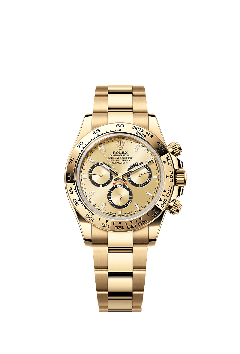 Rolex Yellow Gold Daytona - 40mm - Golden, black counter rings - Oyster