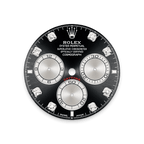 Rolex White Gold Daytona - 40mm - Bright black and steel Diamond Dial - Oyster