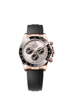 Rolex Rose Gold Daytona - 40mm - Sundust and bright black - Oysterflex