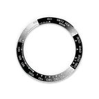 Rolex White Gold Daytona - 40mm - Bright black and steel - Oysterflex