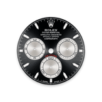 Rolex White Gold Daytona - 40mm - Bright black and steel - Oysterflex