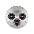 Rolex White Gold Daytona - 40mm - Steel and bright black - Oysterflex