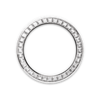 Rolex White Gold Daytona - 40mm - Steel, bright black counter rings Diamond Dial