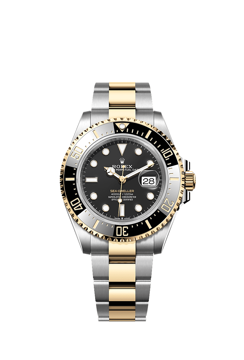 Rolex Two-Tone (YG/SS) Sea-Dweller - 43mm - Intense black