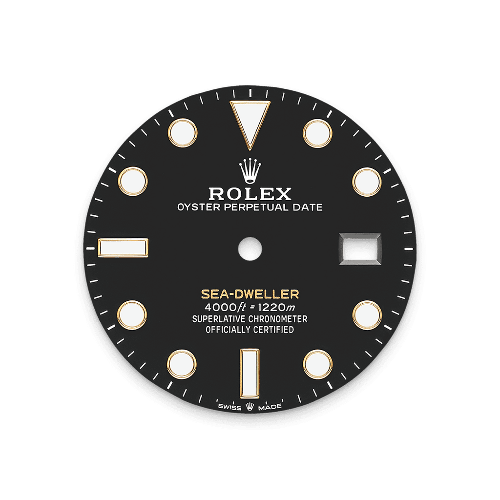 Rolex Two-Tone (YG/SS) Sea-Dweller - 43mm - Intense black