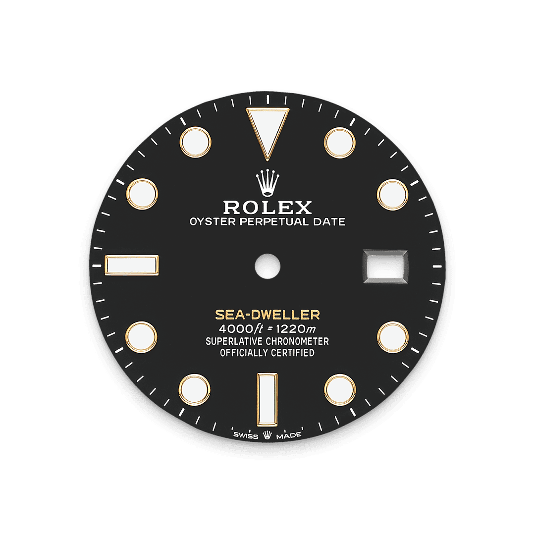 Rolex Two-Tone (YG/SS) Sea-Dweller - 43mm - Intense black