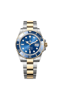 Rolex Two-Tone (YG/SS) Submariner with Date - 41mm - Royal blue