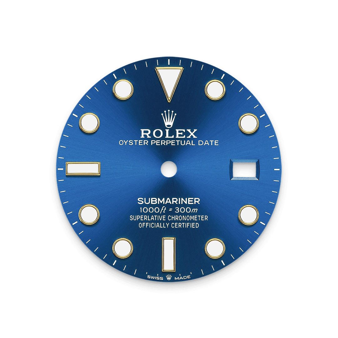 Rolex Two-Tone (YG/SS) Submariner with Date - 41mm - Royal blue
