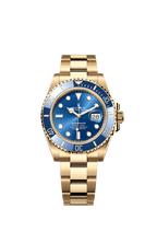 Rolex Yellow Gold Submariner with Date - 41mm - Royal blue