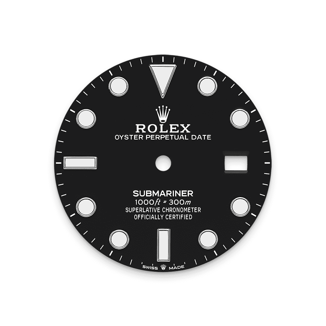 Rolex White Gold Submariner with Date - 41mm - Black