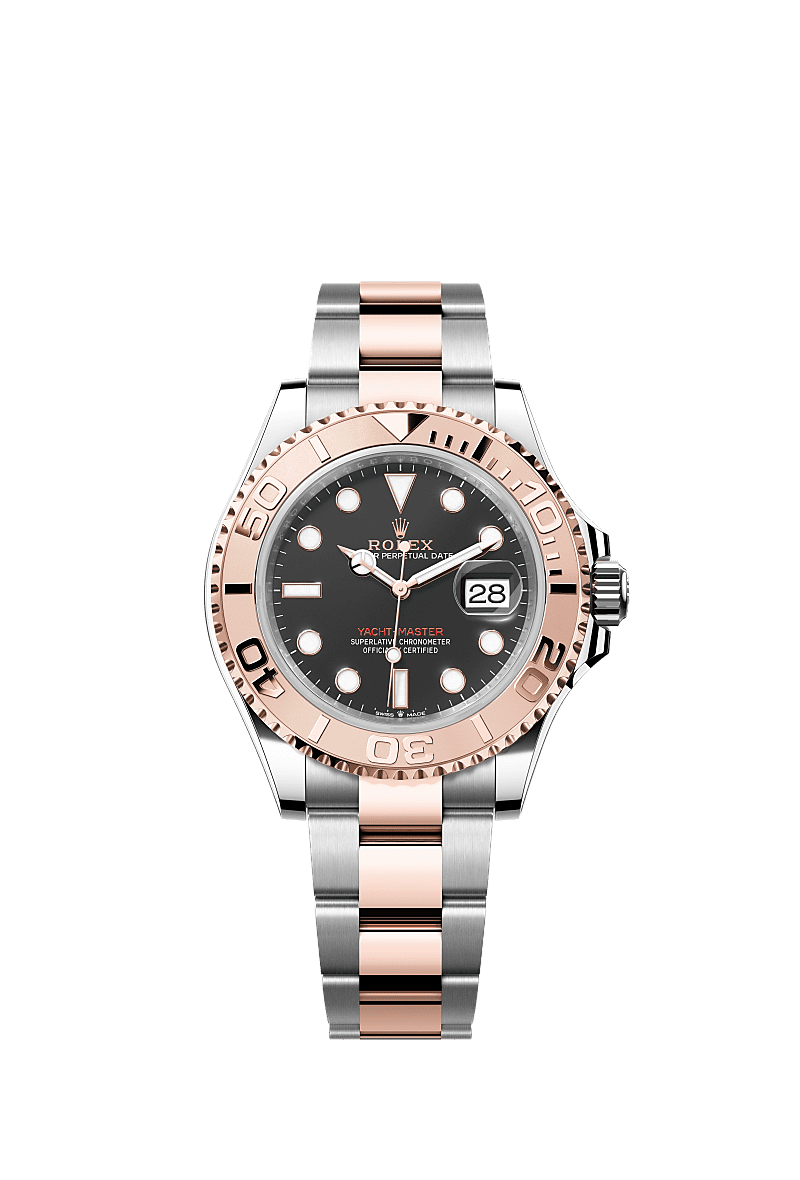 Rolex Two-Tone (RG/SS) Yacht-Master - 40mm - Intense black