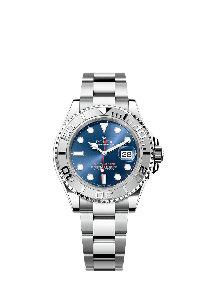 Rolex Stainless Steel Yacht-Master - 40mm - Bright blue
