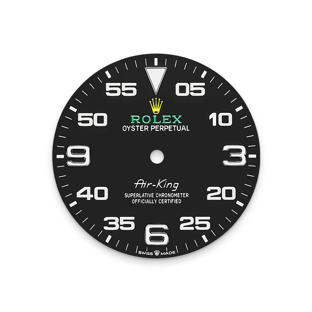 Rolex Stainless Steel Air-King - 40mm - Black