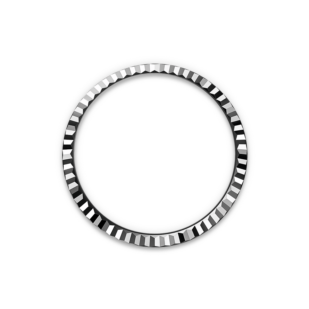Land-Dweller fluted platinum bezel