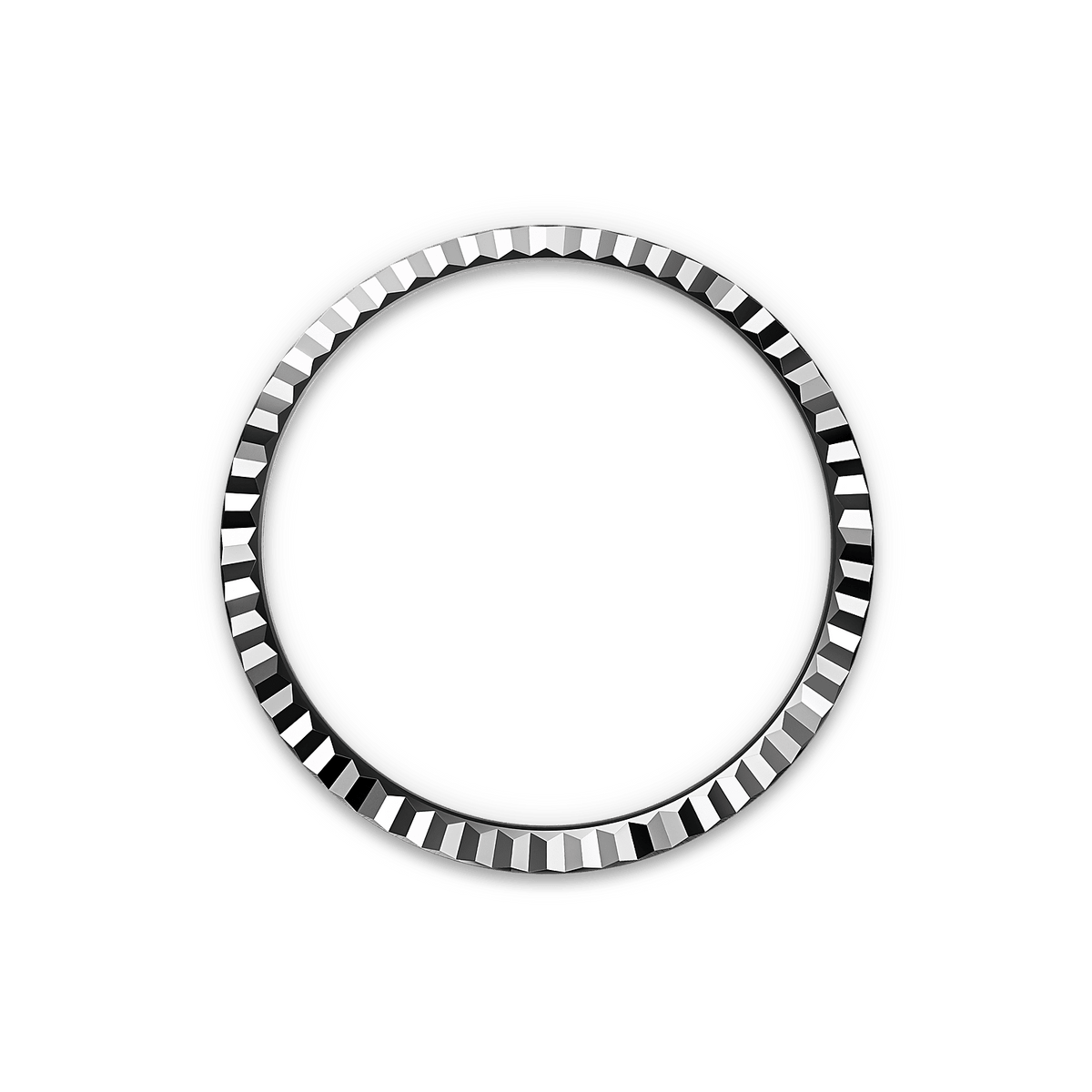 Land-Dweller fluted platinum bezel