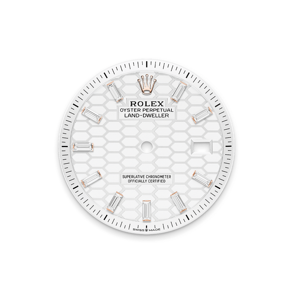 Land-Dweller diamond-set honeycomb dial