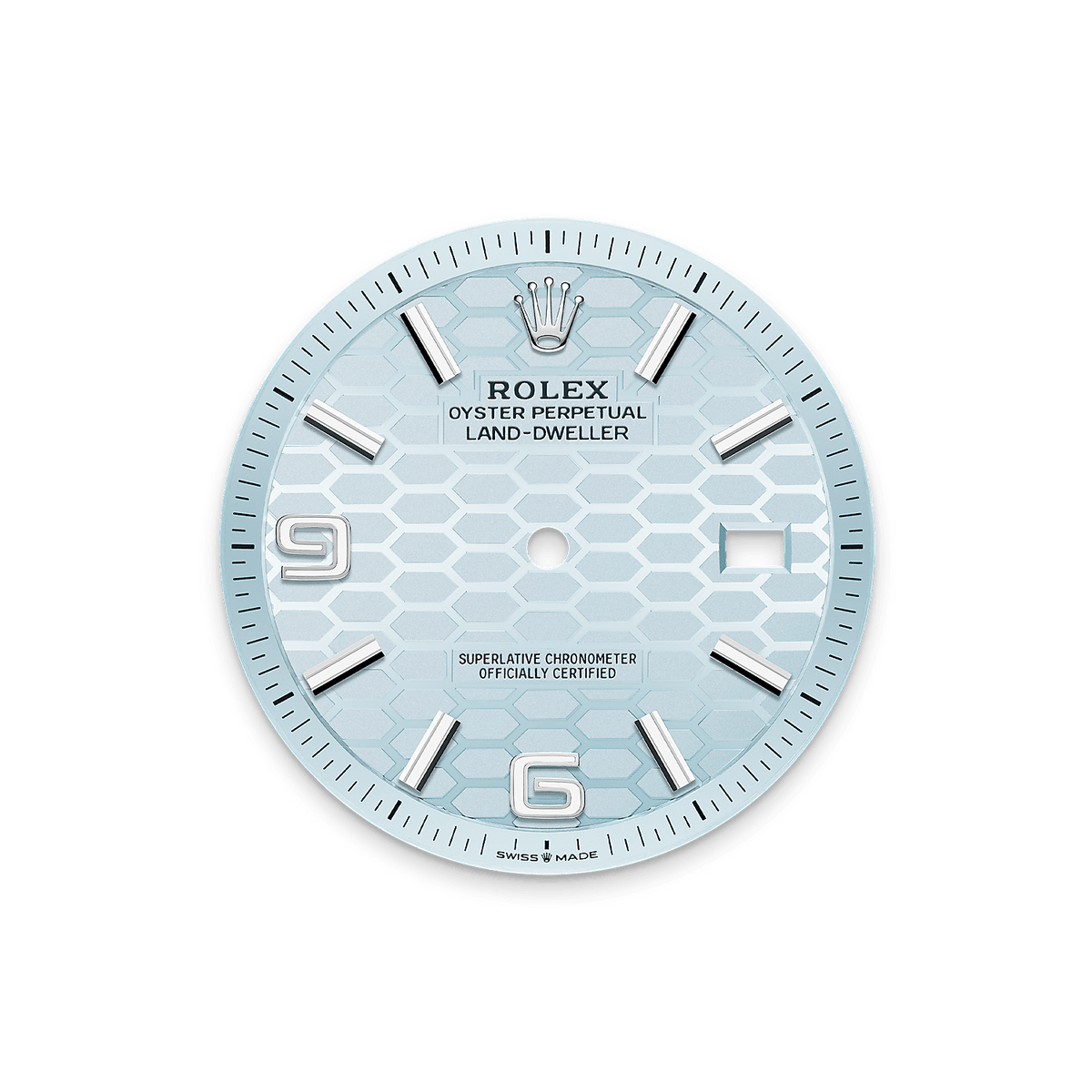 Land-Dweller Ice blue honeycomb dial