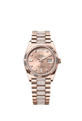 Rolex Rose Gold Day-Date - 36mm - Rosé-colour Diamond Dial - President