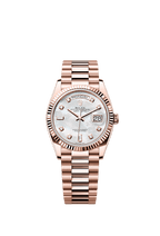 Rolex Rose Gold Day-Date - 36mm - White mother-of-pearl Diamond Dial - President