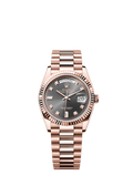 Rolex Rose Gold Day-Date - 36mm - Slate Diamond Dial - President