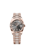 Rolex Rose Gold Day-Date - 36mm - Slate Diamond Dial - President
