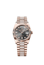 Rolex Rose Gold Day-Date - 36mm - Slate Diamond Dial - President