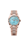 Rolex Rose Gold Day-Date - 36mm - Turquoise Diamond Dial - President