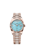Rolex Rose Gold Day-Date - 36mm - Turquoise Diamond Dial - President