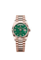 Rolex Rose Gold Day-Date - 36mm - Green aventurine Diamond Dial - President