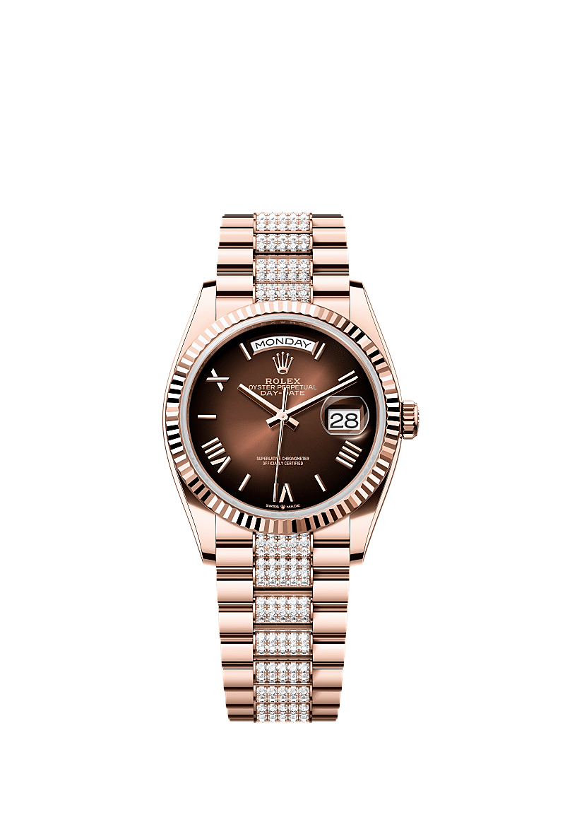 Rolex Rose Gold Day-Date - 36mm - Brown ombré - President