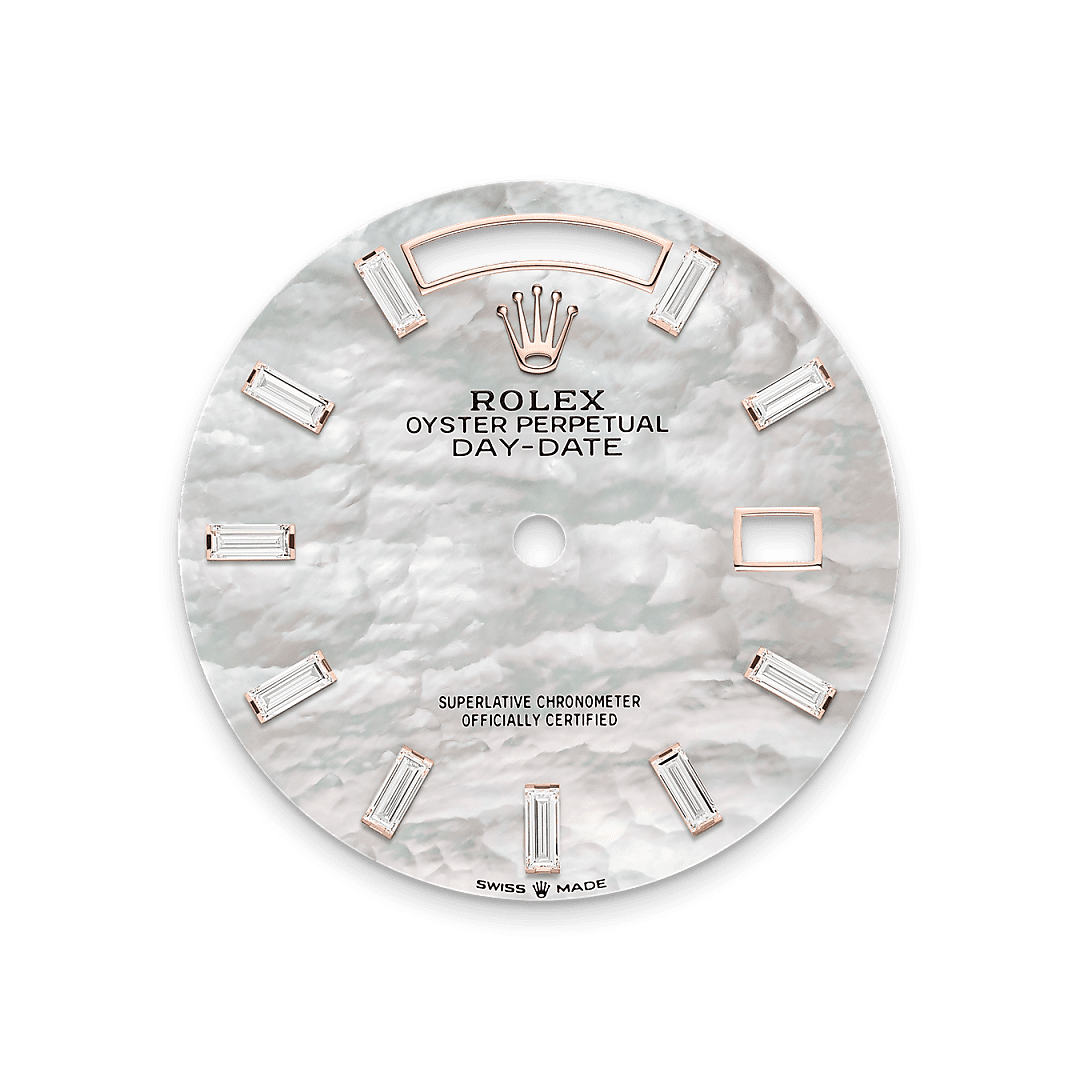 Rolex Rose Gold Day-Date - 36mm - White mother-of-pearl Diamond Dial - President