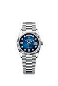 Rolex Platinum Day-Date - 36mm - Blue ombré Diamond Dial - President
