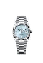Rolex Platinum Day-Date - 36mm - Ice blue Diamond Dial - President