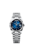 Rolex Platinum Day-Date - 36mm - Blue ombré - President