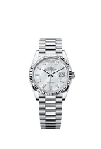 Rolex Platinum Day-Date - 36mm - White mother-of-pearl Diamond Dial - President