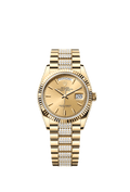 Rolex Yellow Gold Day-Date - 36mm - Champagne-colour - President
