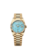 Rolex Yellow Gold Day-Date - 36mm - Turquoise Diamond Dial - President