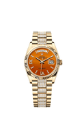 Rolex Yellow Gold Day-Date - 36mm - Carnelian Diamond Dial - President