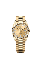 Rolex Yellow Gold Day-Date - 36mm - Champagne-colour Diamond Dial - President
